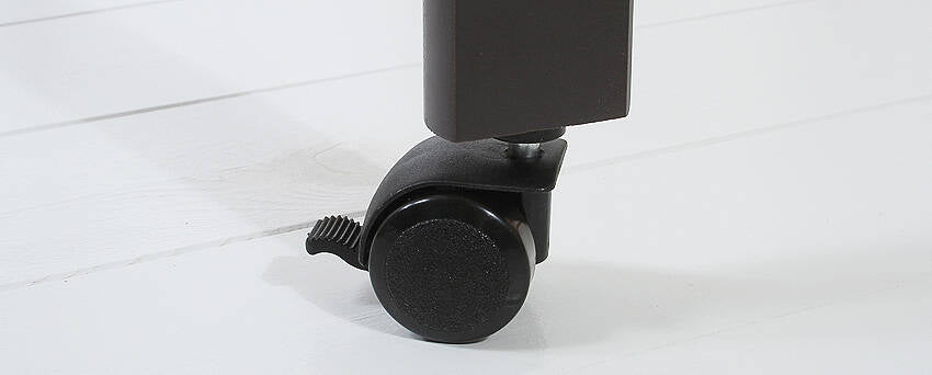 Baby cot castors - set black 4 pcs