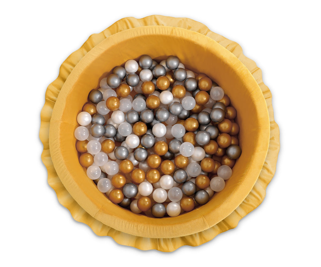 Plastic balls for the dry pool 50pcs - golden