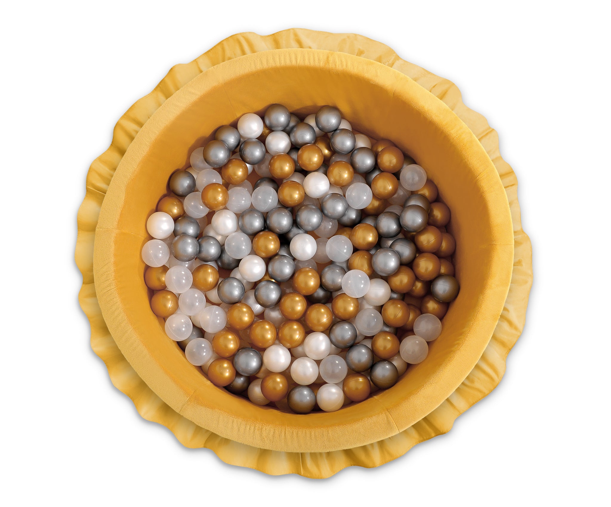 Plastic balls for the dry pool 50pcs - golden