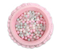 Ball-pit with frills with balls 200pcs - pink