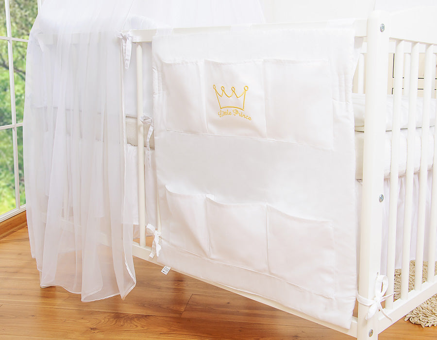 Cot tidy- Little Prince/Princess white