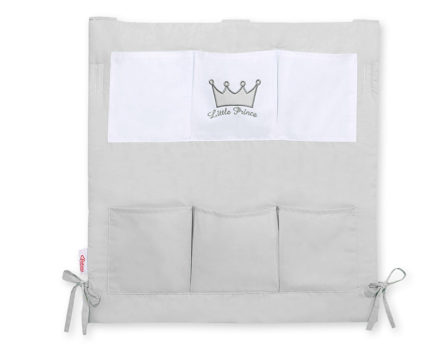 Cot tidy- Little Prince/Princess gray