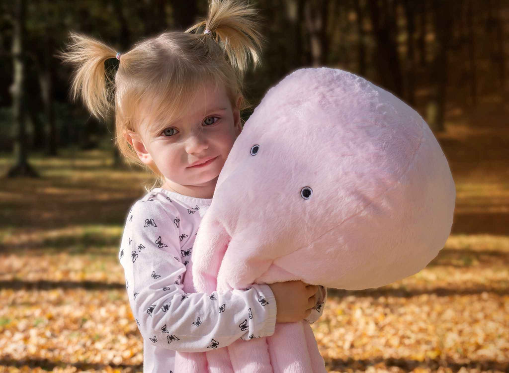 Cuddly octopus big - pink - smooth minky
