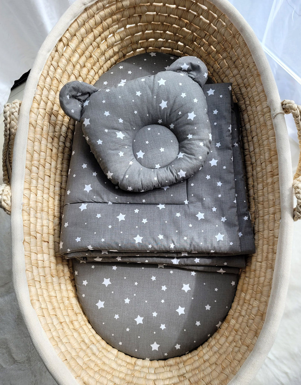Duvet with pillow Teddy - 2pcs set - mini stars