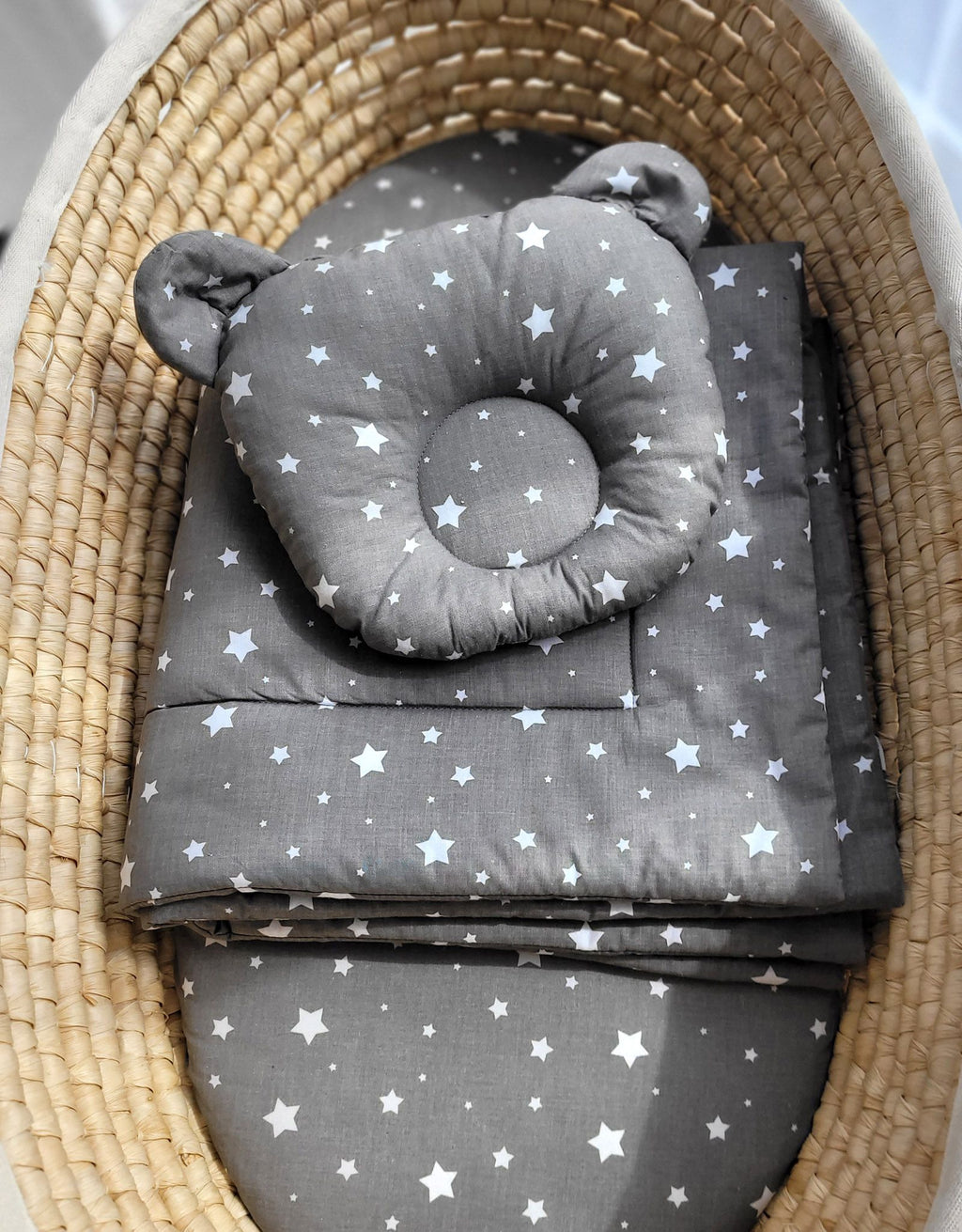 Duvet with pillow Teddy - 2pcs set - mini stars
