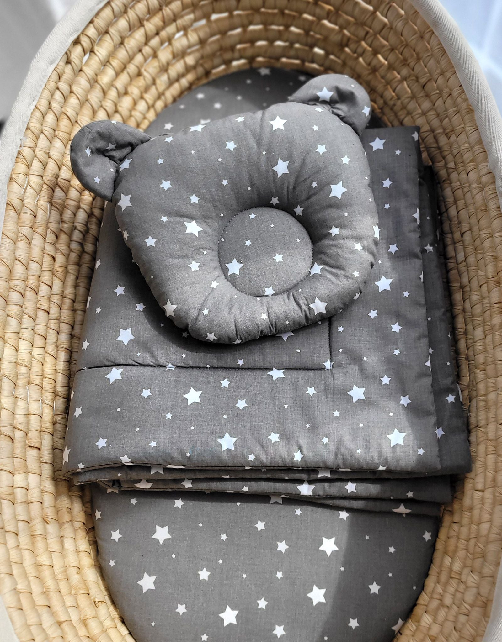 Duvet with pillow Teddy - 2pcs set - mini stars