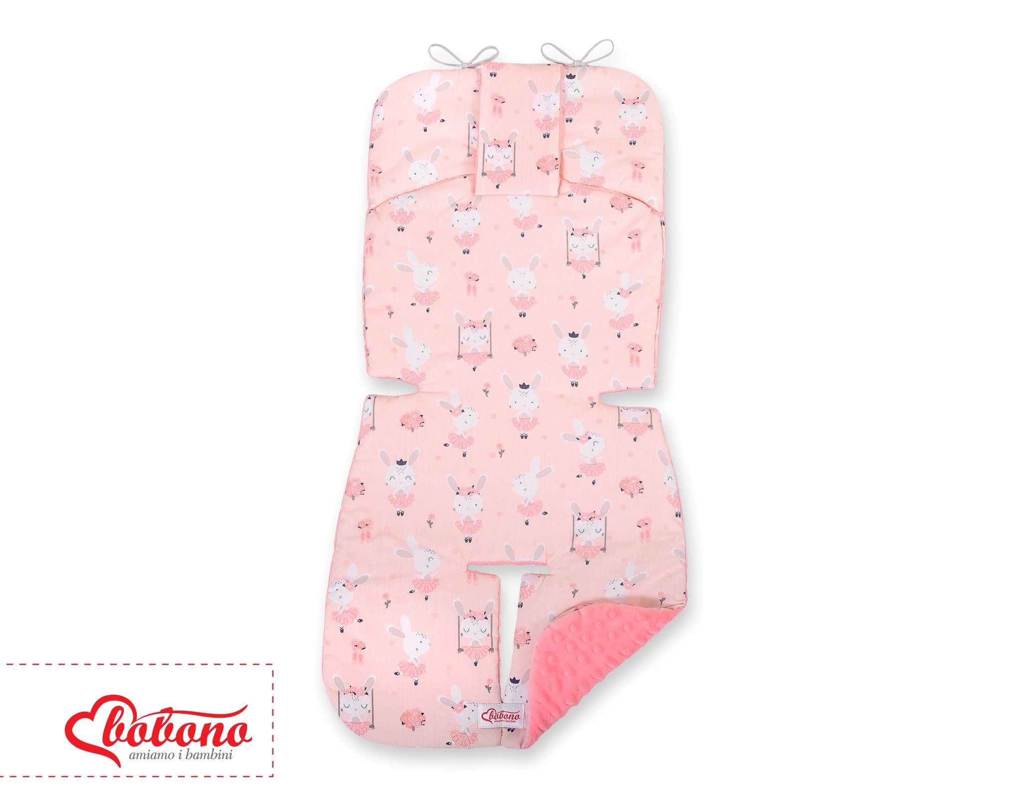 Double-sided cart insert BOBONO - ballerinas pink/powder pink