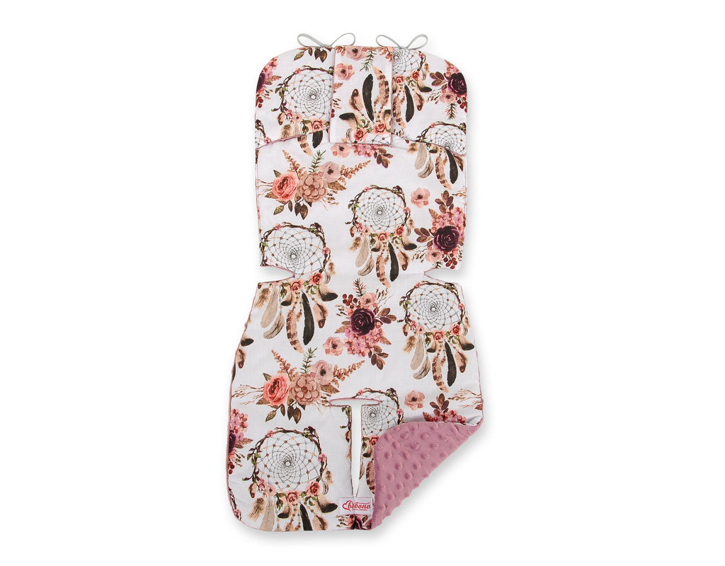 Double-sided cart insert BOBONO - flower dream catchers/pastel pink