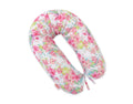 Cotton  pillowcase for pregnancy pillow Longer - Hummingbirds in flowers