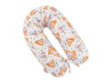 Cotton  pillowcase for pregnancy pillow Longer - Foxes and sqiurrels