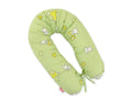 Cotton  pillowcase for pregnancy pillow Longer - Teddy bear with balloon green