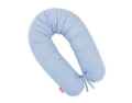 Cotton  pillowcase for pregnancy pillow Longer - Blue strips