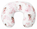 Breastfeeding Pillow Nursing Croissant Pillow, removable, Hands-Free Feeding- Blossom Fairies