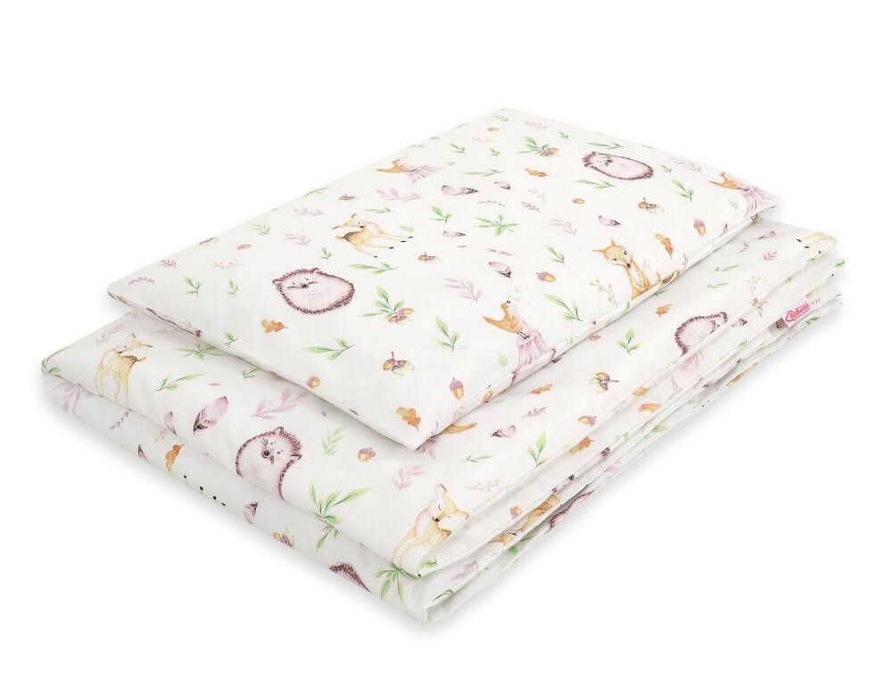 Baby cotton bedding set 2-pcs 120x90 cm- forest softness