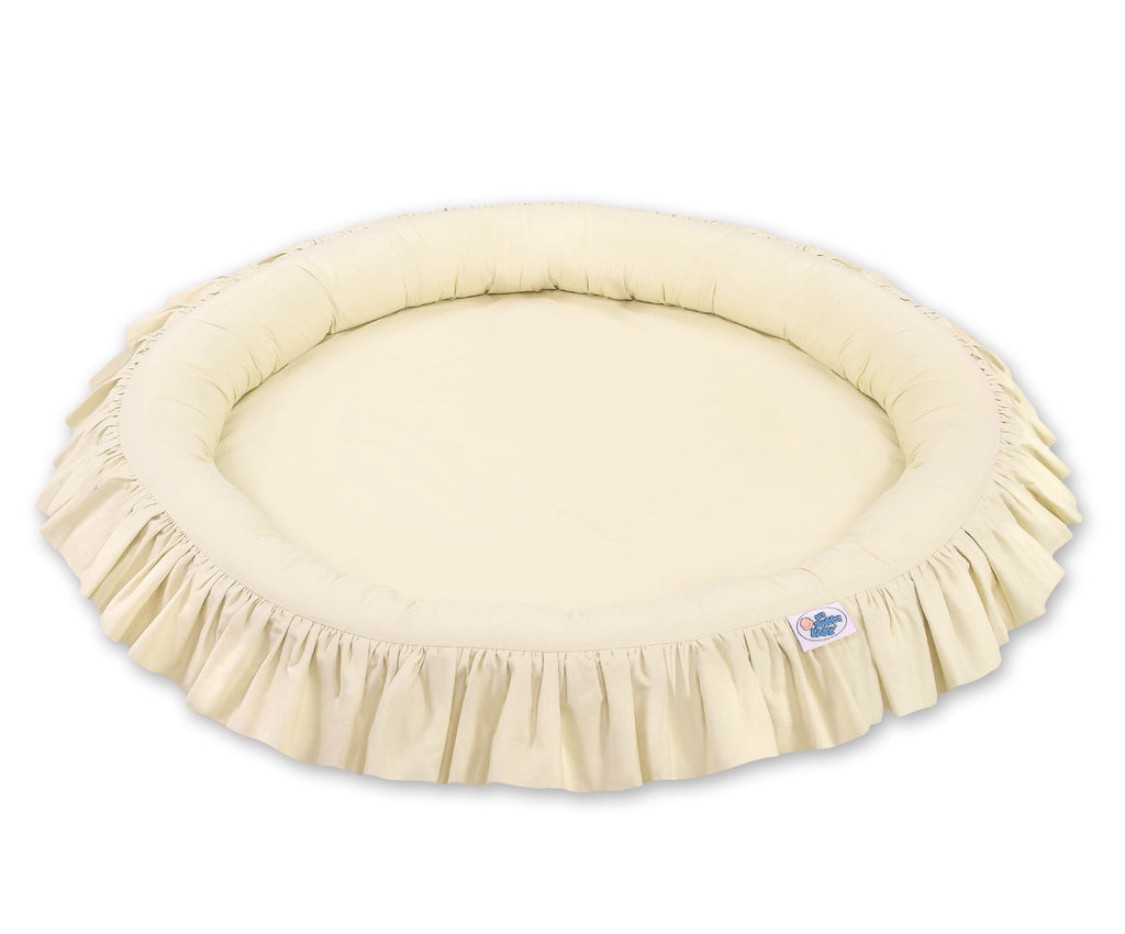 Nest with flounce - cream