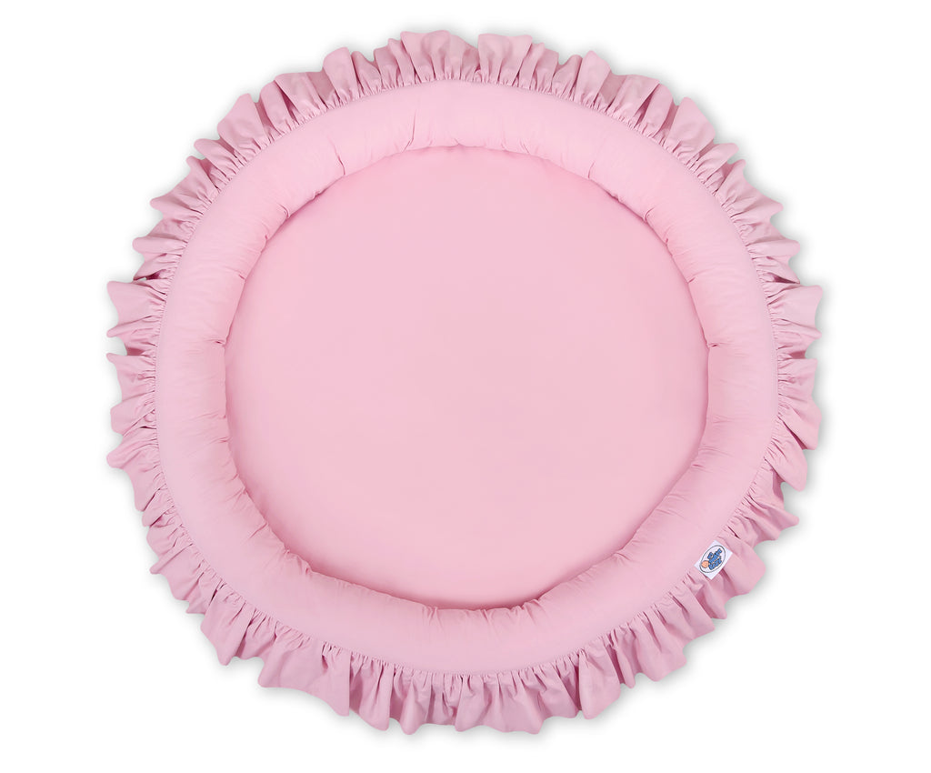 Nest with flounce - pink