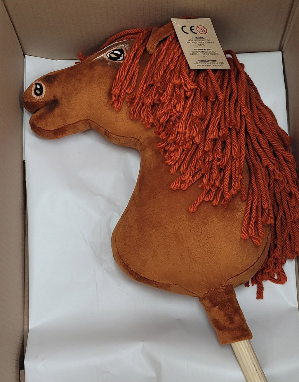 Horse on a stick Super Hobby Horse Premium  - chestnut horse A3