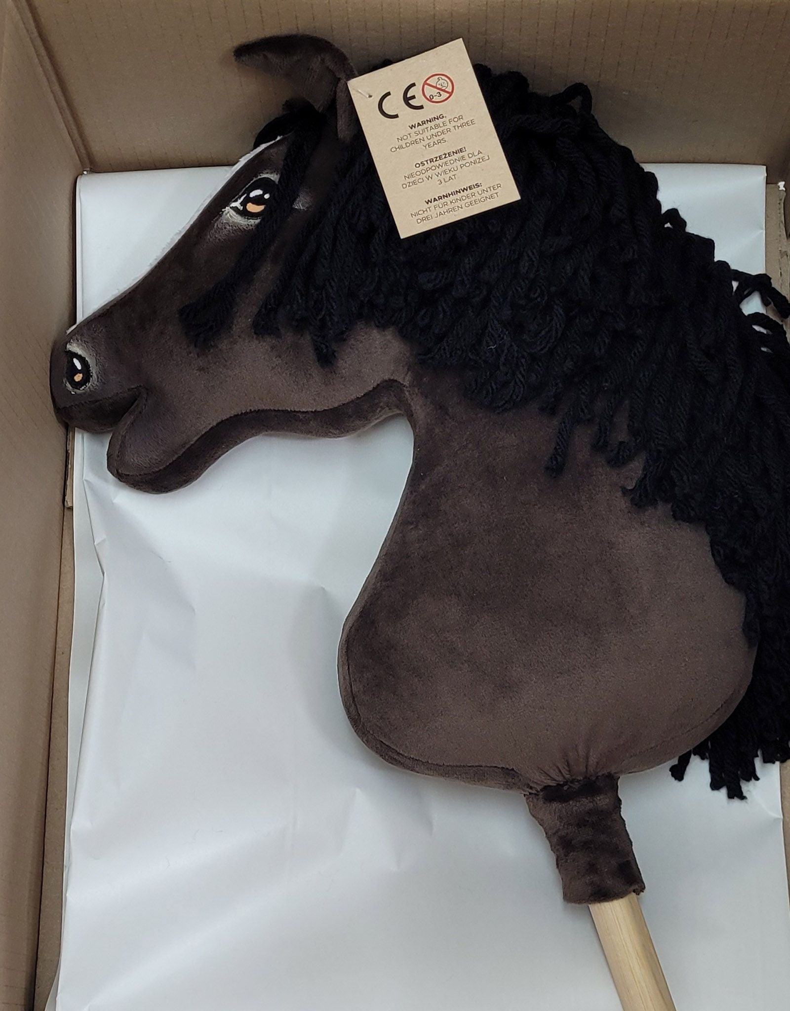 Horse on a stick Super Hobby Horse Premium - dark bay horse A3