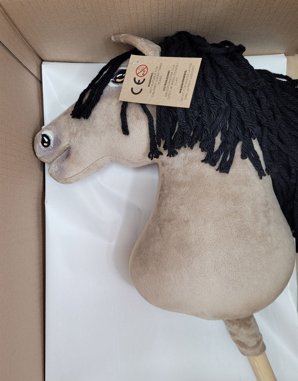 Horse on a stick Super Hobby Horse Premium - dun horse A3
