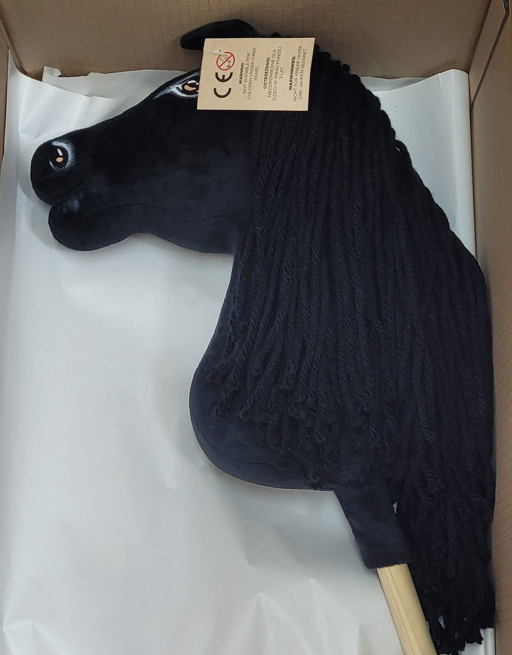 Horse on a stick Super Hobby Horse Premium - friesian horse frieze II A3