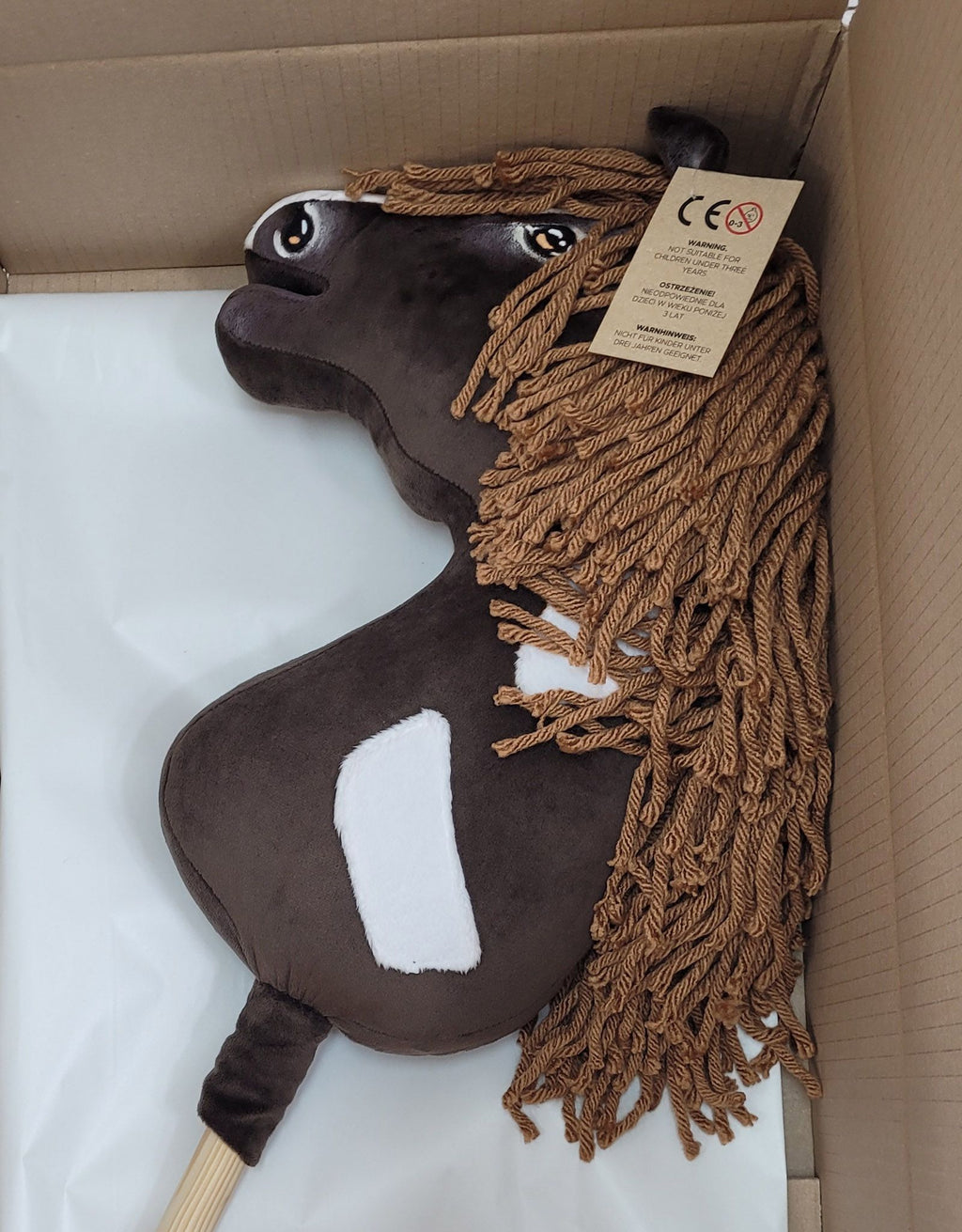Horse on a stick Super Hobby Horse Premium - western dark bay horse A3