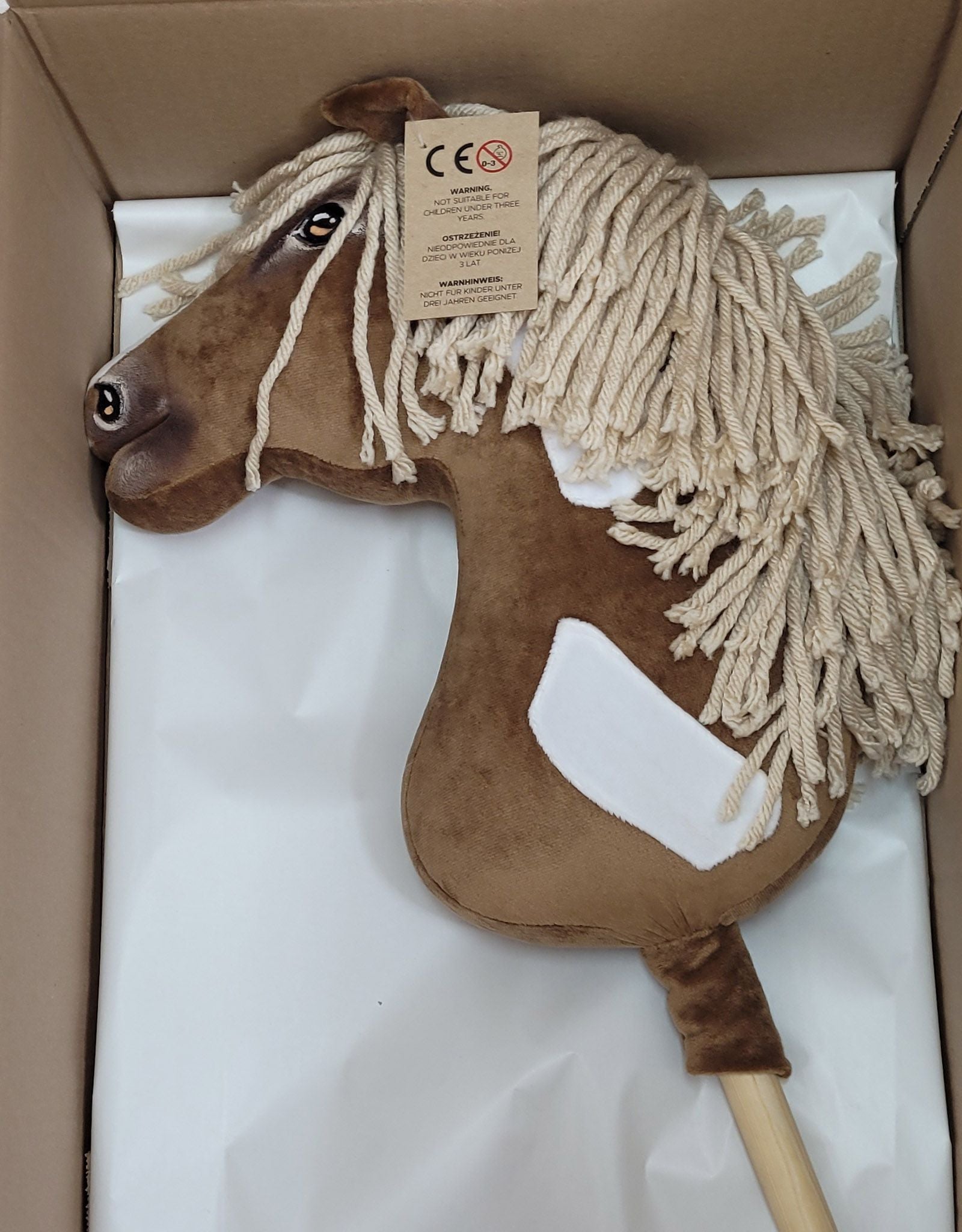Horse on a stick Super Hobby Horse Premium - western III bay horse A3