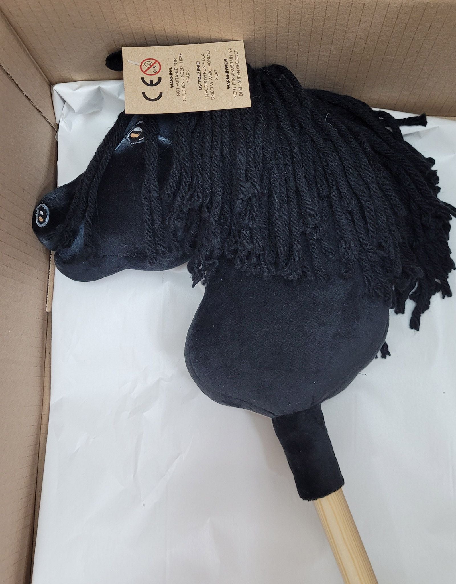 Horse on a stick Super Hobby Horse Premium - black horse A4