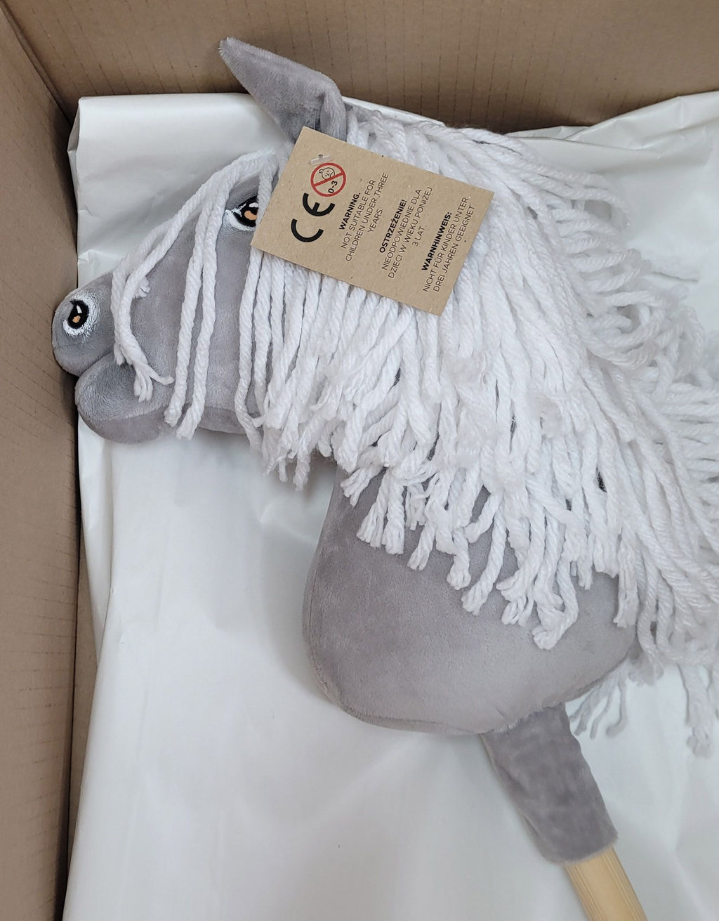 Horse on a stick Super Hobby Horse Premium - gray horse A4