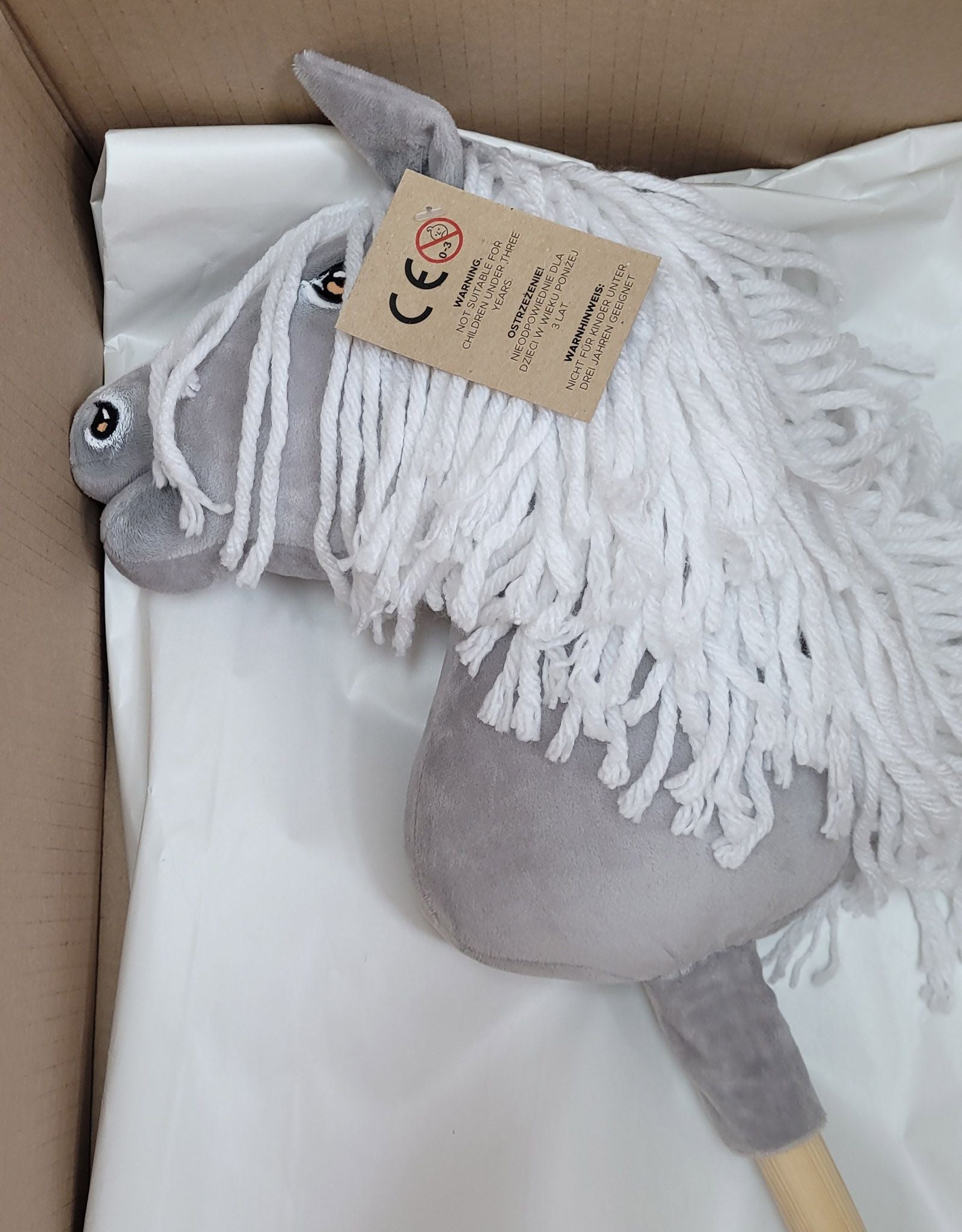 Horse on a stick Super Hobby Horse Premium - gray horse A4