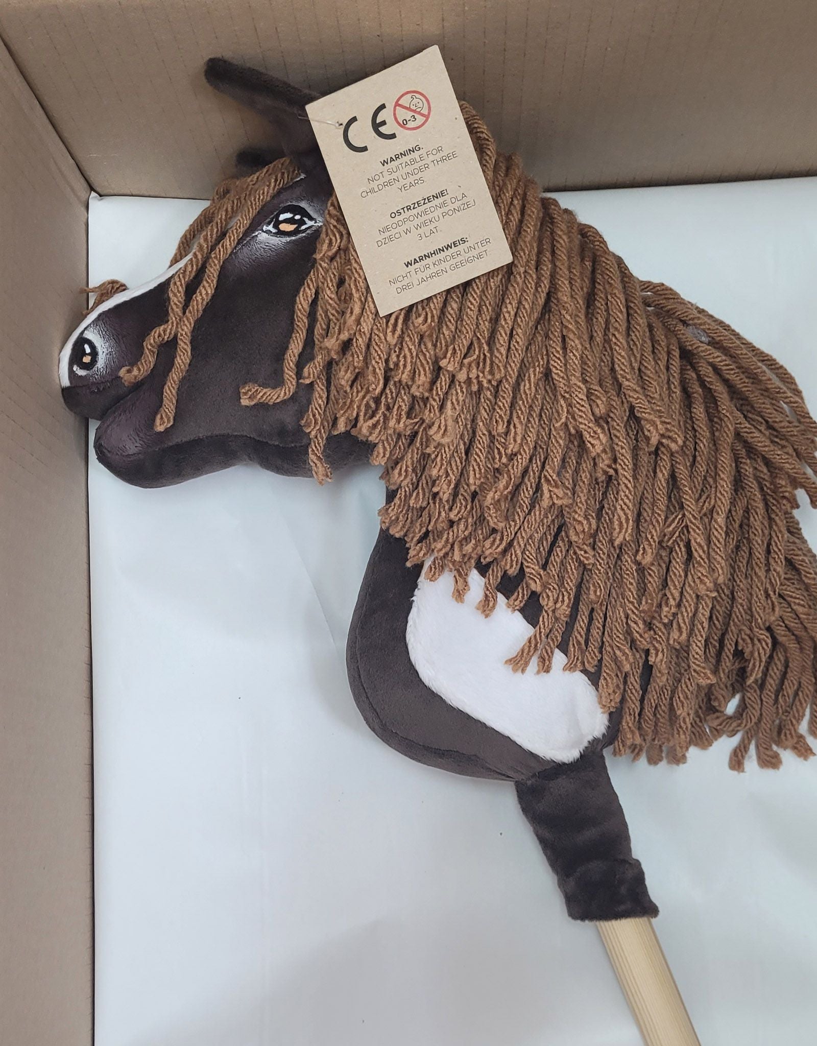 Horse on a stick Super Hobby Horse Premium - western dark bay horse A4