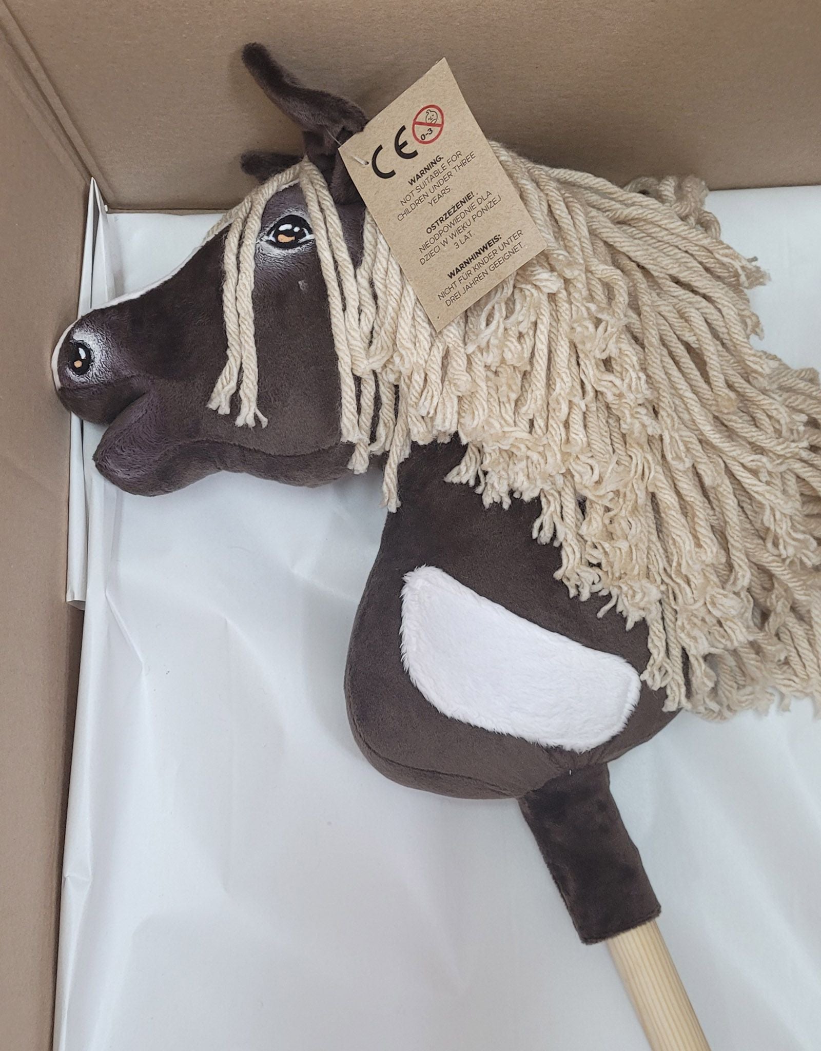 Horse on a stick Super Hobby Horse Premium - western IV dark bay horse A4