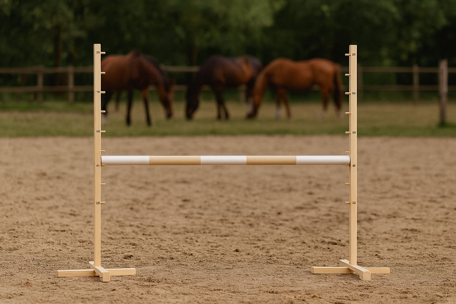 Jumping obstacle for Hobby Horse 120cm, beam beige