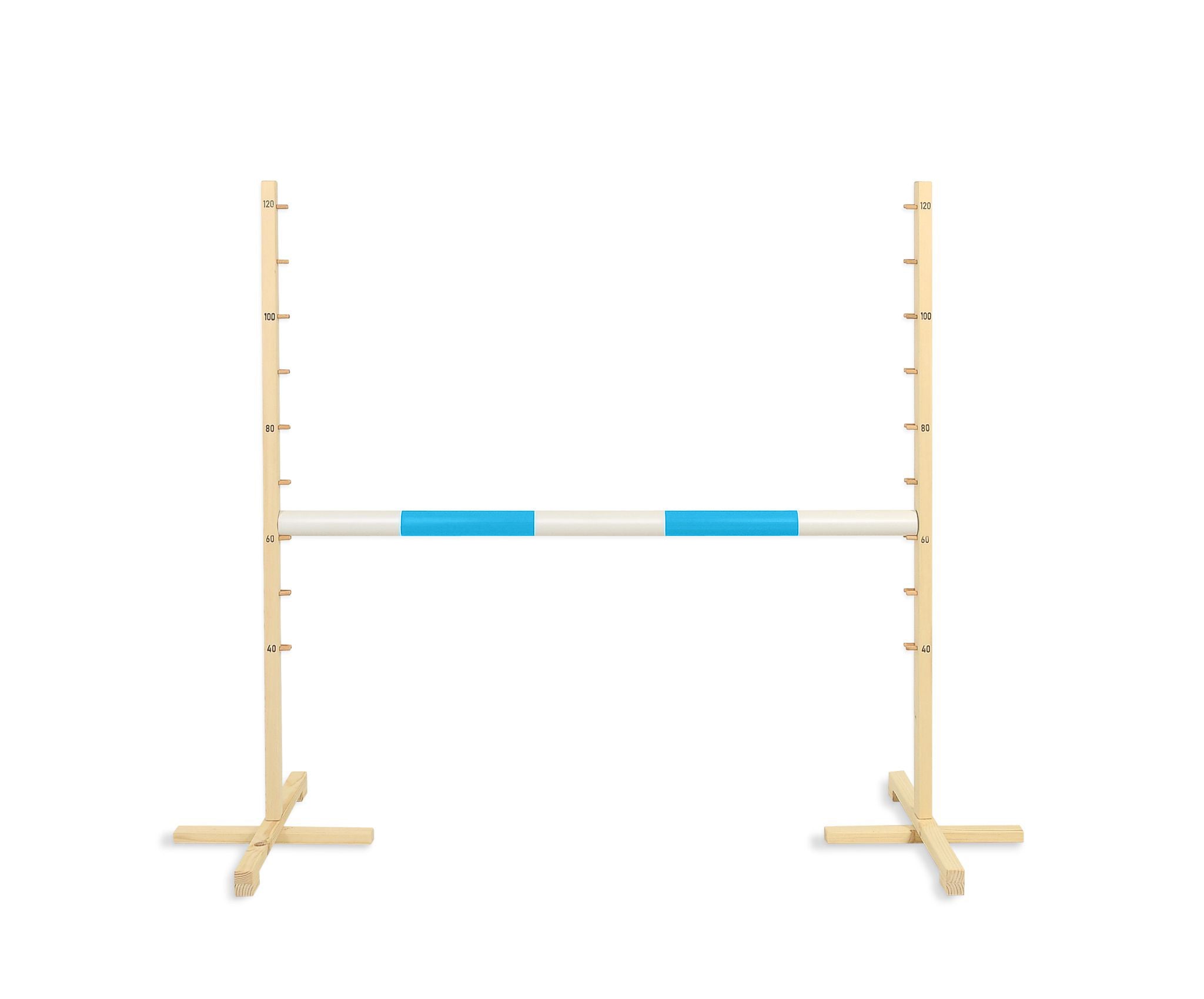 Jumping obstacle for Hobby Horse 120cm, beam light blue