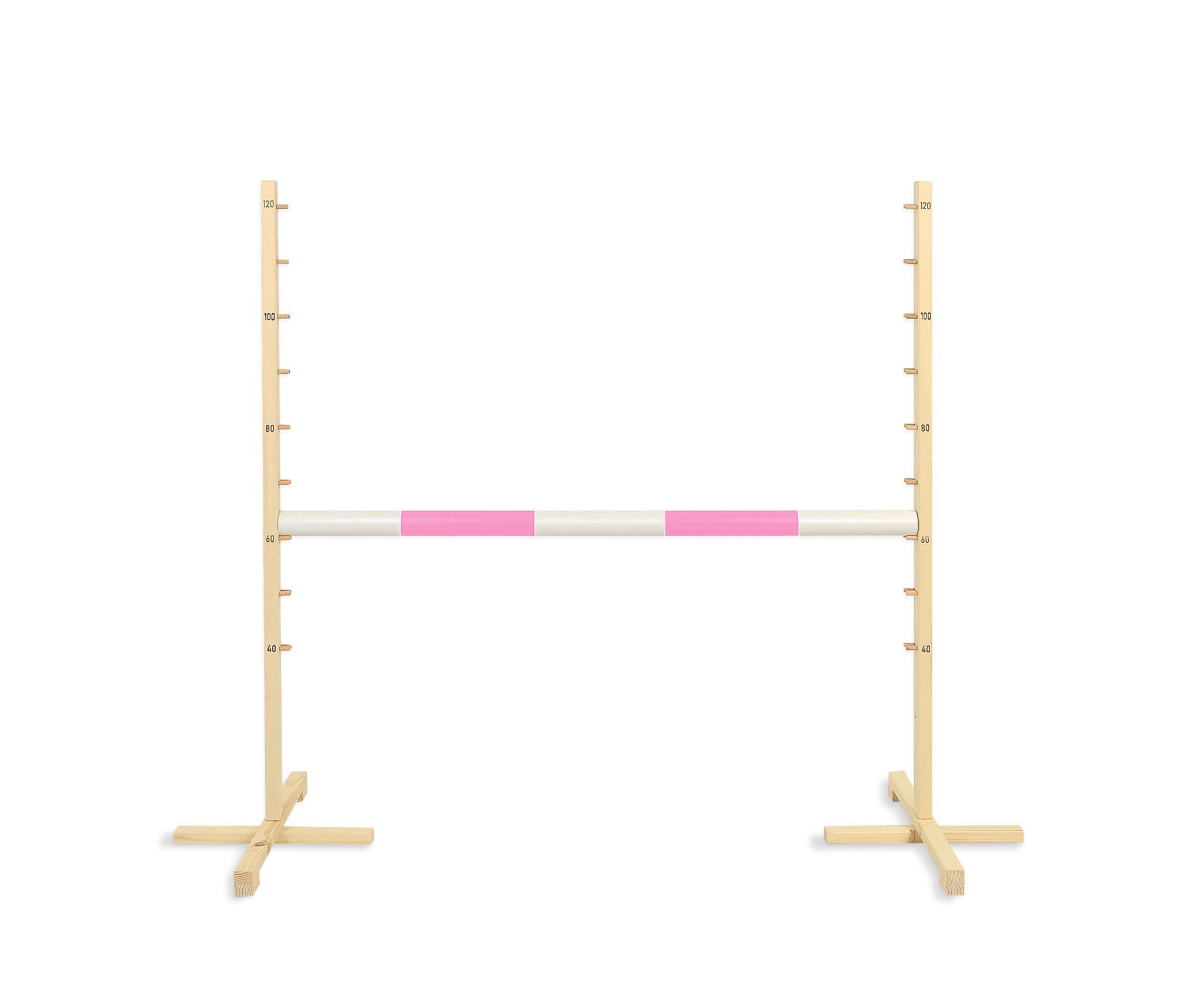Jumping obstacle for Hobby Horse 120cm, beam light pink