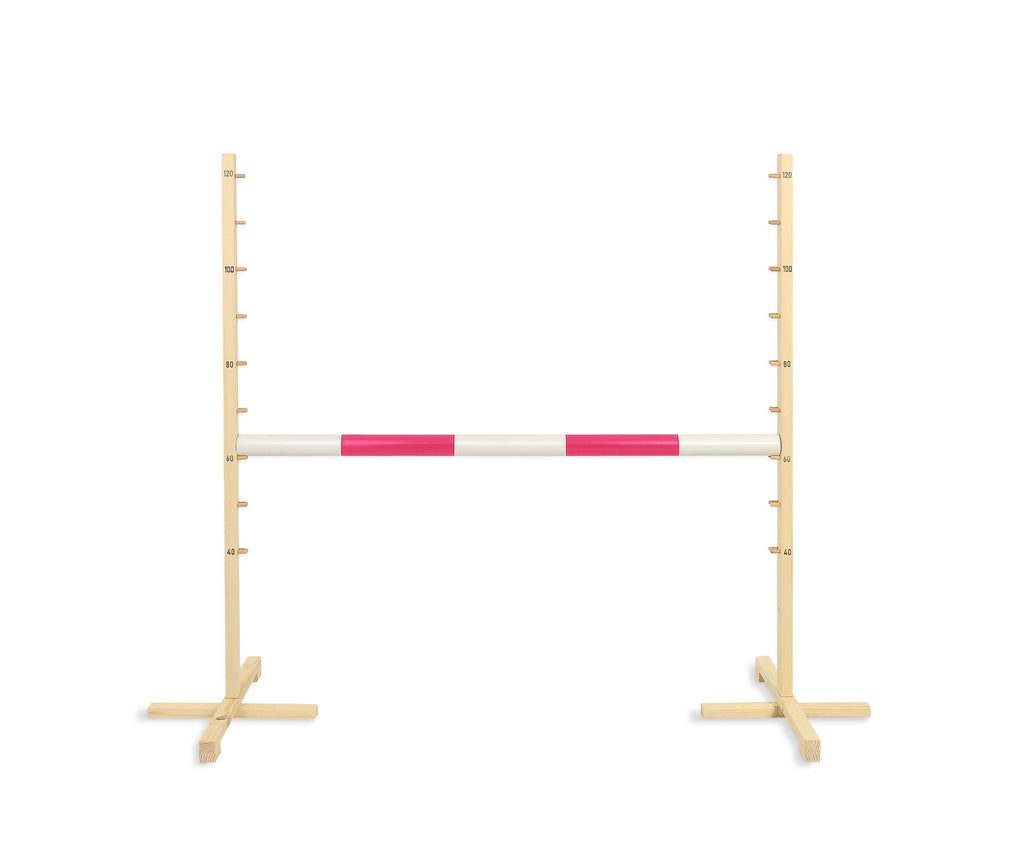 Jumping obstacle for Hobby Horse 120cm, beam pink