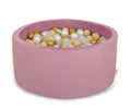 Ball-pit minky H-40 cm with balls 200pcs- pastel violet