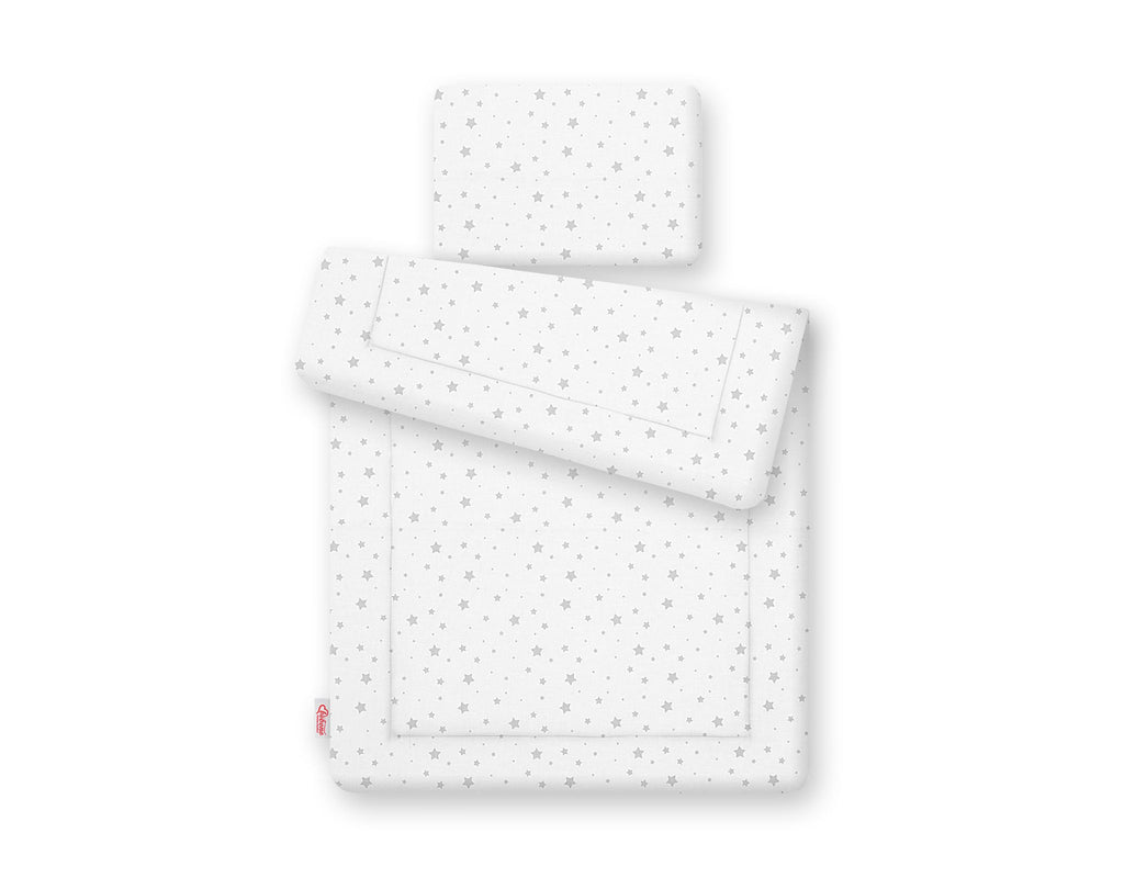 Bedding set 2-pcs 75x100cm NEWBORN - mini gray stars
