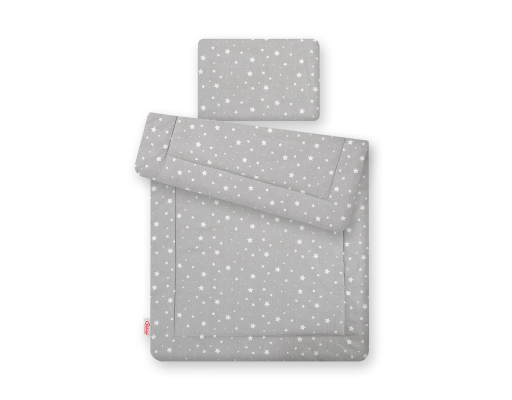 Bedding set 2-pcs 75x100cm NEWBORN - mini stars white