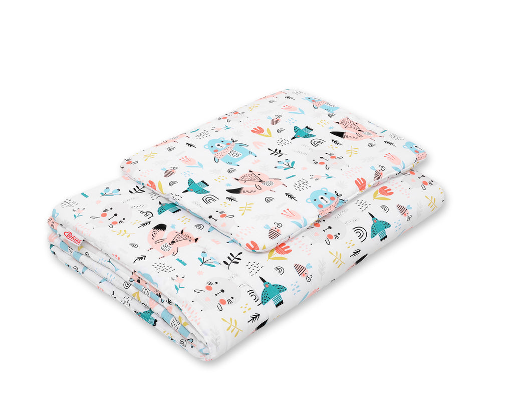 Bedding set 2-pcs 75x100cm NEWBORN- blue teddy bears