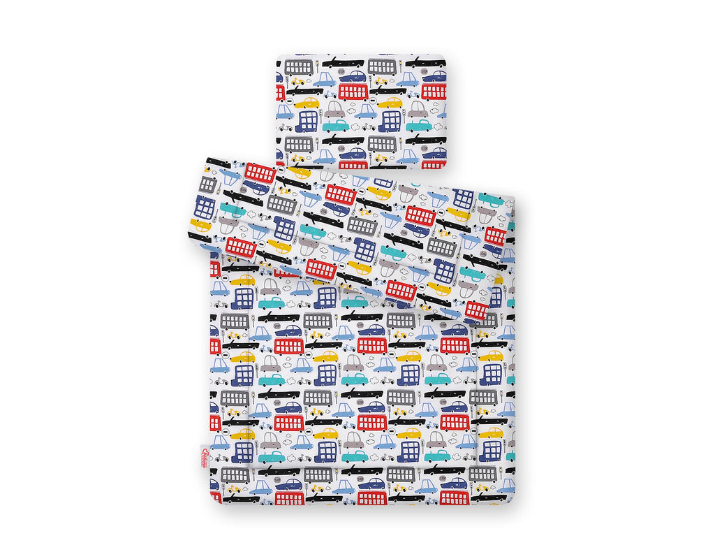 Bedding set 2-pcs 75x100cm NEWBORN- colorful cars