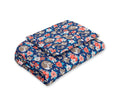 Bedding set 2-pcs 75x100cm NEWBORN - fox family on blue