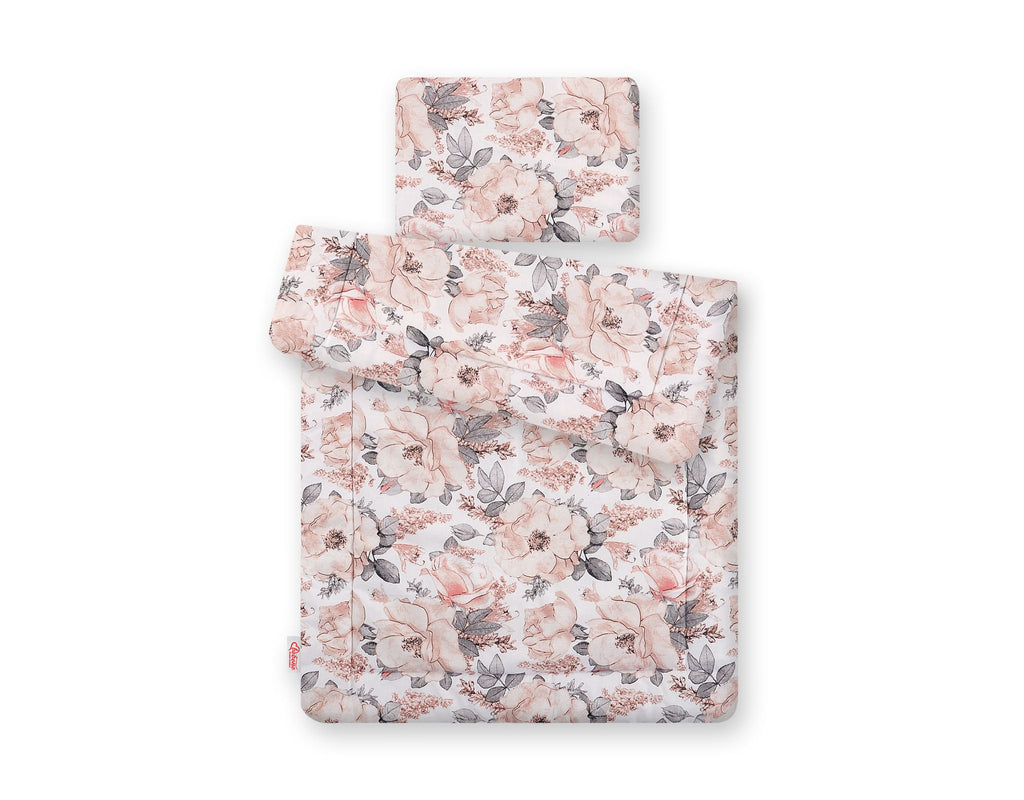 Bedding set 2-pcs 75x100cm NEWBORN - sepia roses