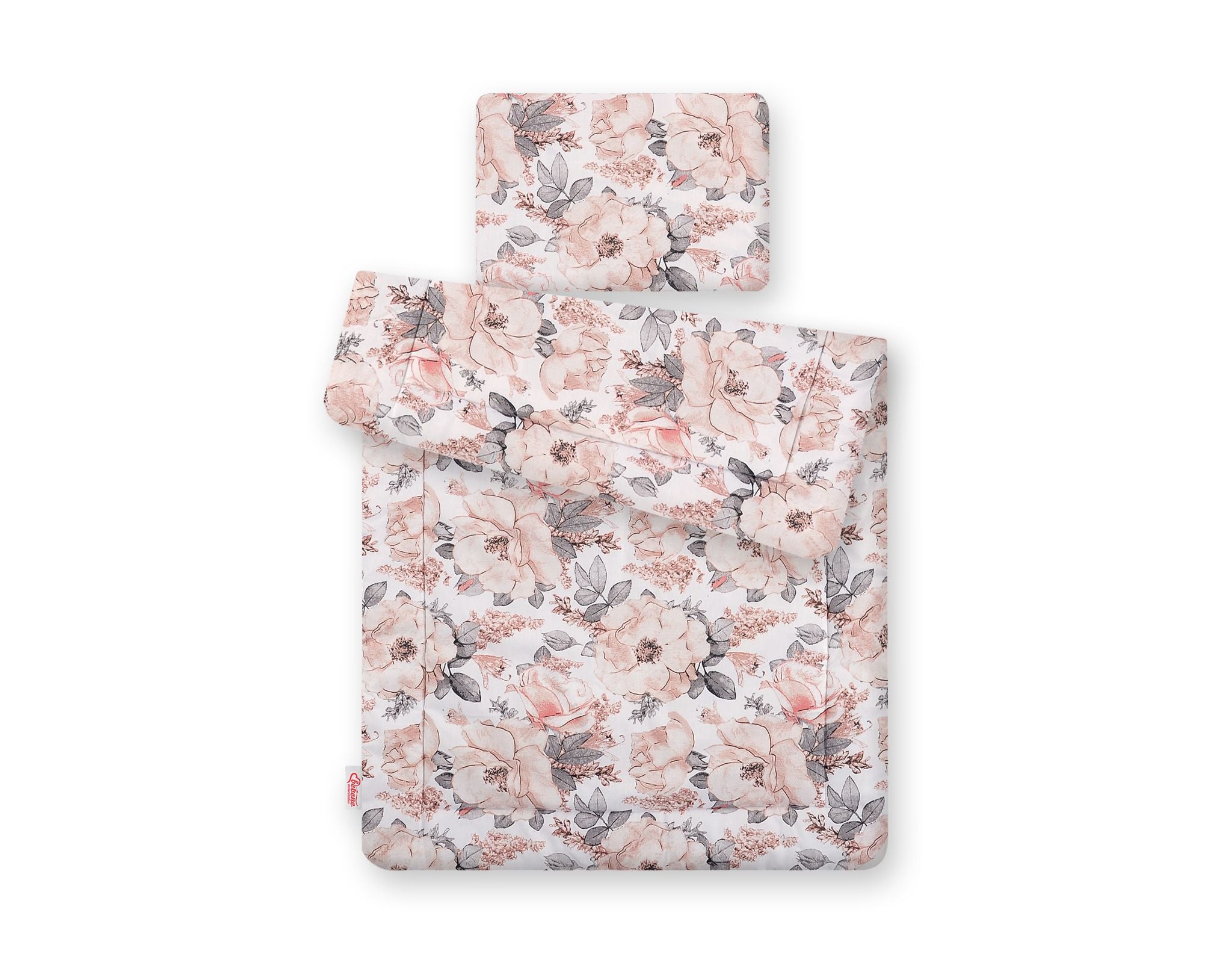 Bedding set 2-pcs 75x100cm NEWBORN - sepia roses