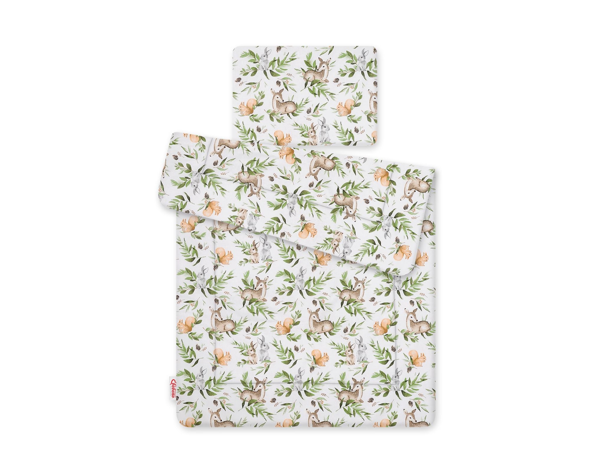 Bedding set 2-pcs 75x100cm NEWBORN - woodland green