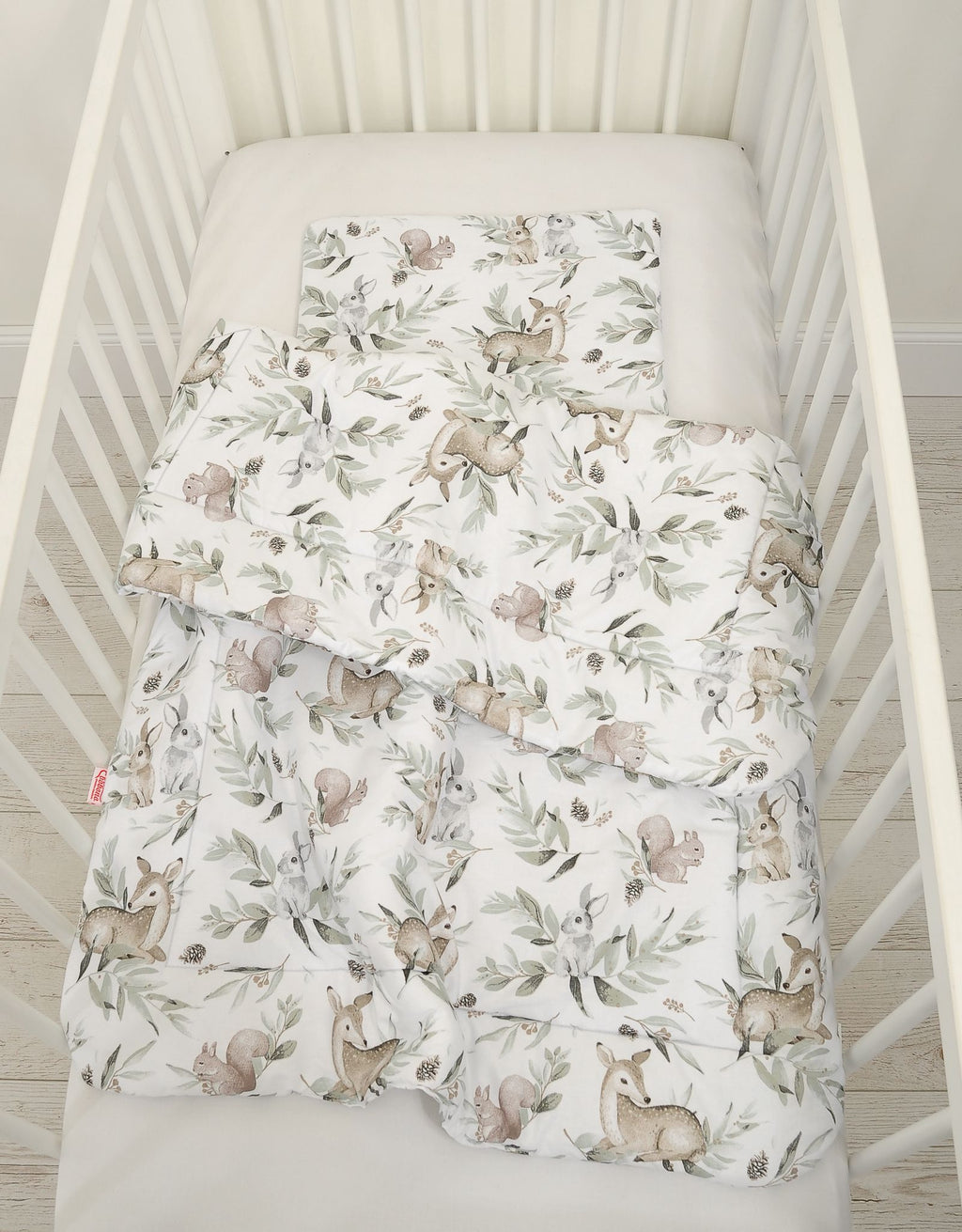 Bedding set 2-pcs 75x100cm NEWBORN - woodland olive