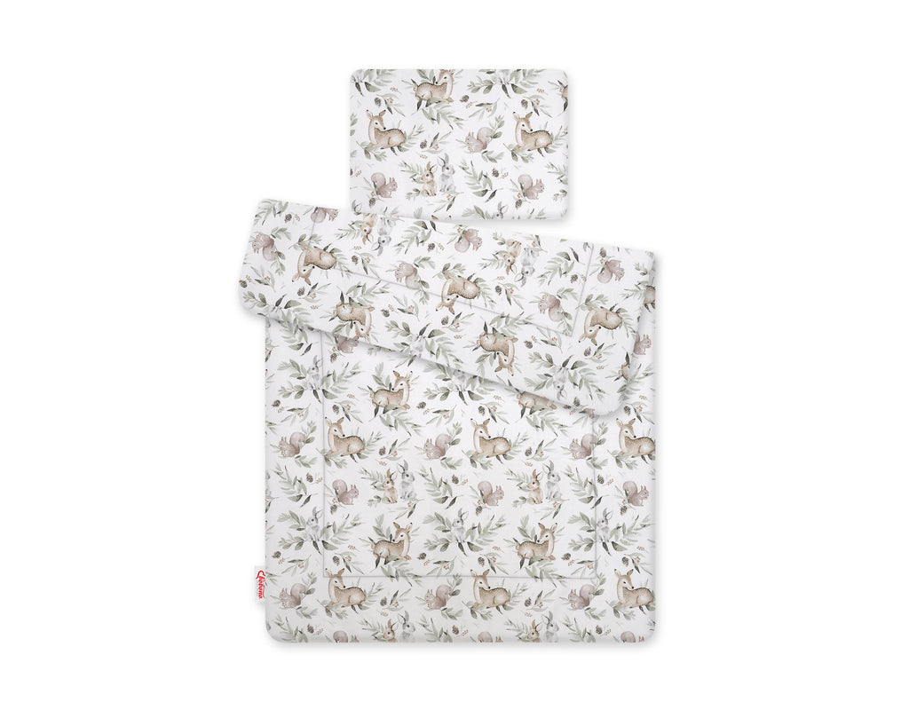 Bedding set 2-pcs 75x100cm NEWBORN - woodland olive