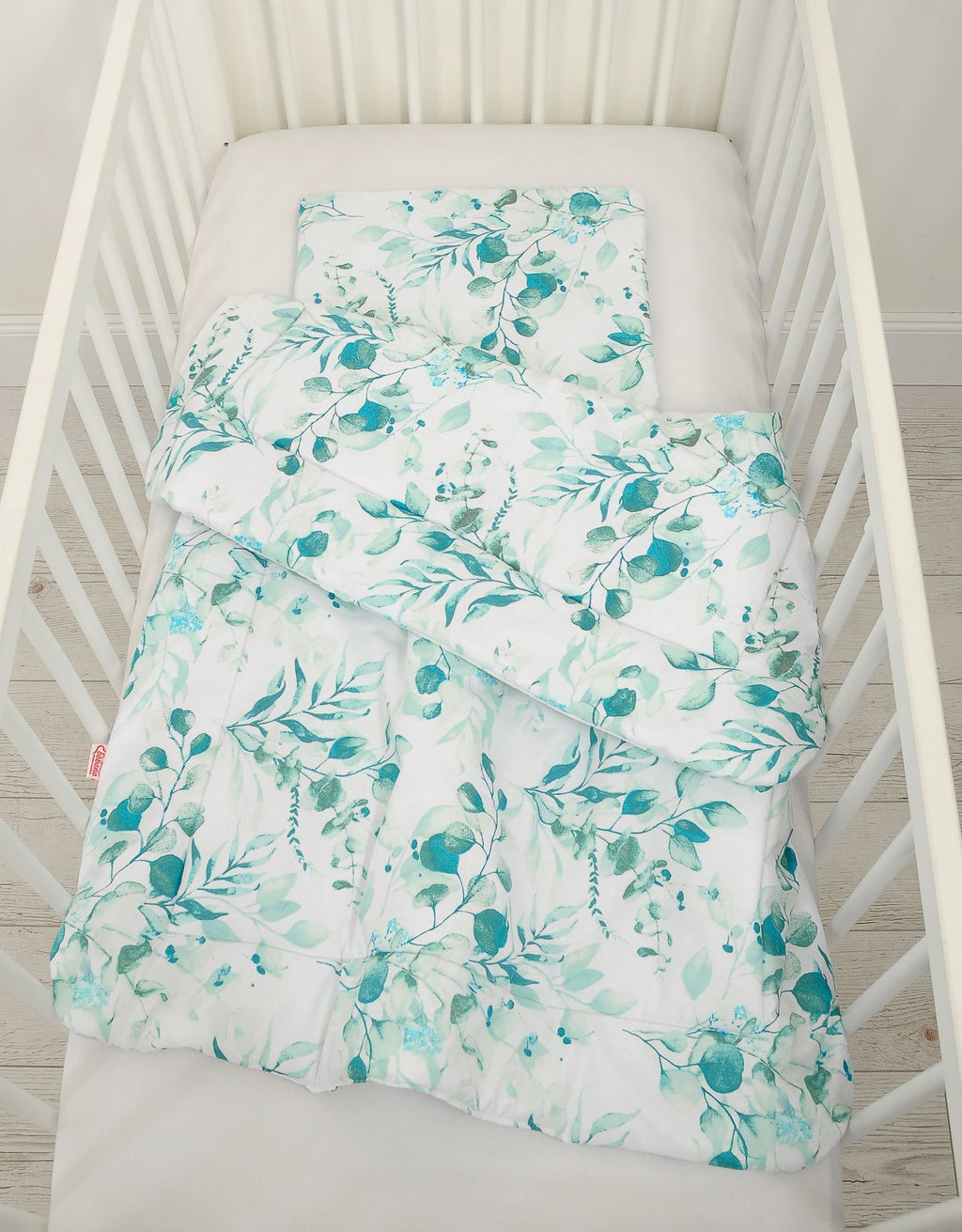 Bedding set 2-pcs 75x100cm NEWBORN - eucaliptus mint