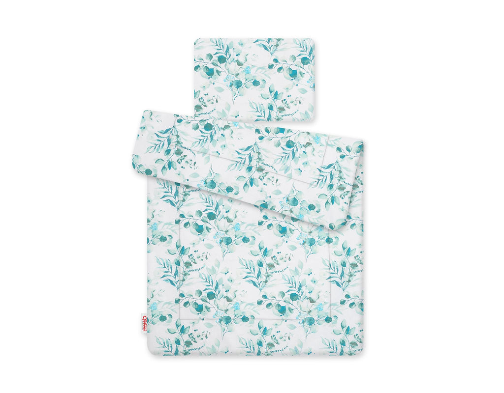 Bedding set 2-pcs 75x100cm NEWBORN - eucaliptus mint