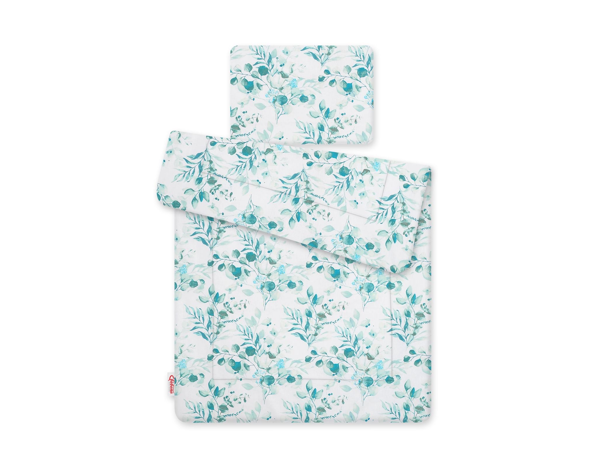 Bedding set 2-pcs 75x100cm NEWBORN - eucaliptus mint