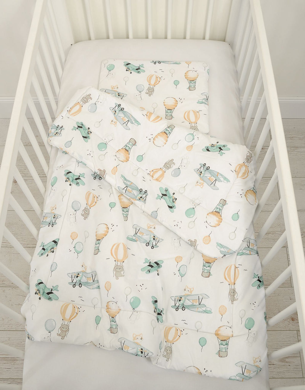 Bedding set 2-pcs 75x100cm NEWBORN - sky adventure